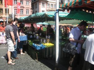 One of the open-air markets