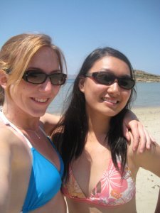 Hally and me at the beach!