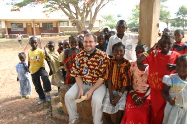 Pastor Steve with children