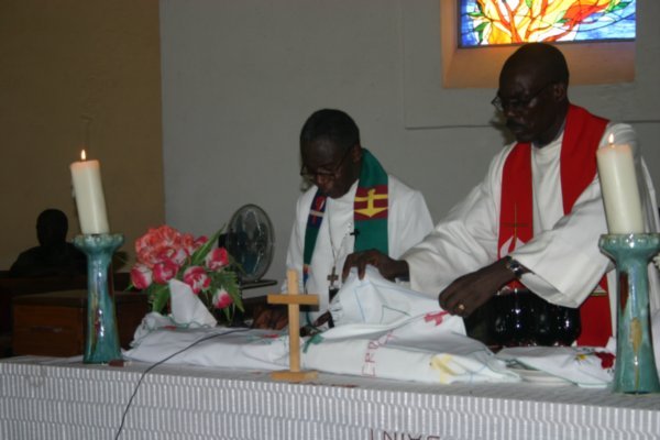 President Nyuwe and Rev. Fruisou