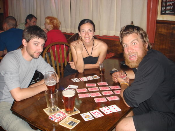 Playing Cards in the Doyle Hotel Bar