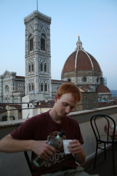 Wine and the Duomo.