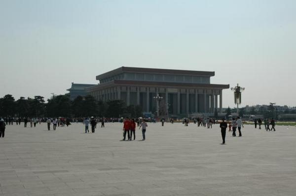 Mao's tomb on tianemen squar