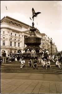 Eros statue in Piccadilly Circus 