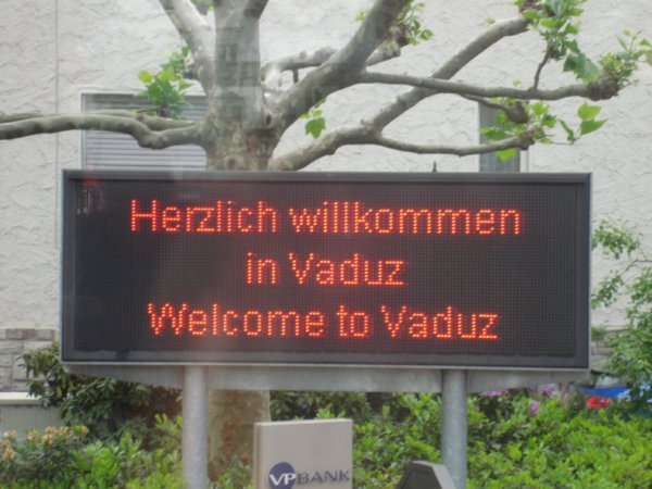 Welcome to Vaduz