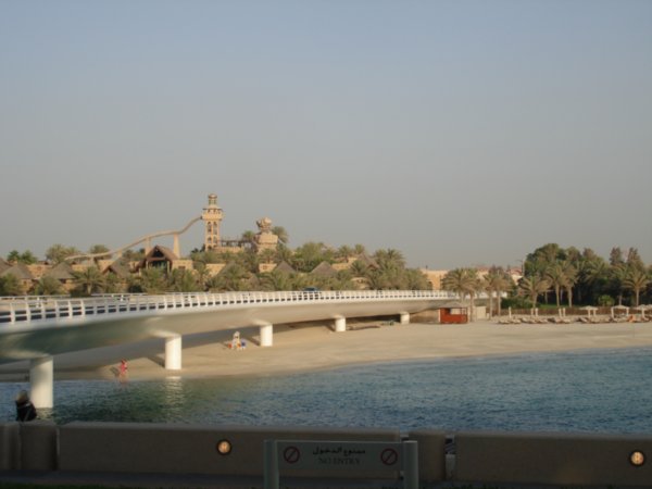 Bridge linking Jumeirah Beach with Burj
