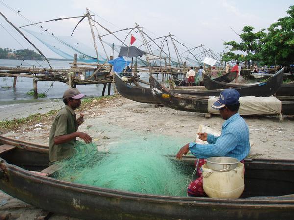Men with nets
