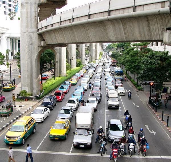 Skytrain and Bangkok Traffic