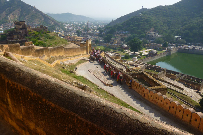 Elephant transport up to the Amber Fort, Jaipur
