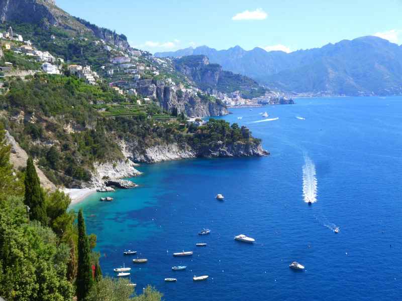 View towards Amalfi
