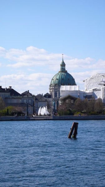 View across the river to the queens palace