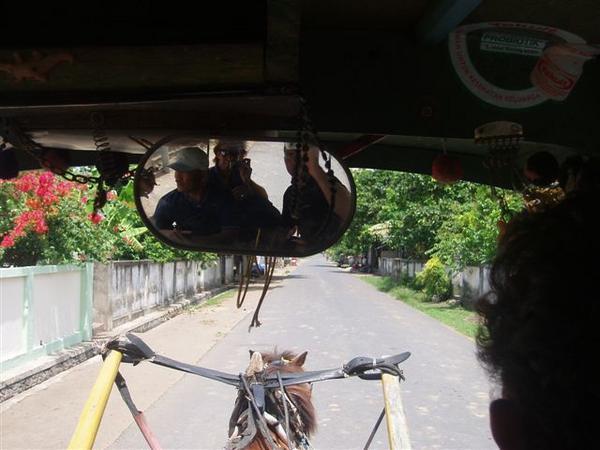 View from our Horse/Tuk Tuk