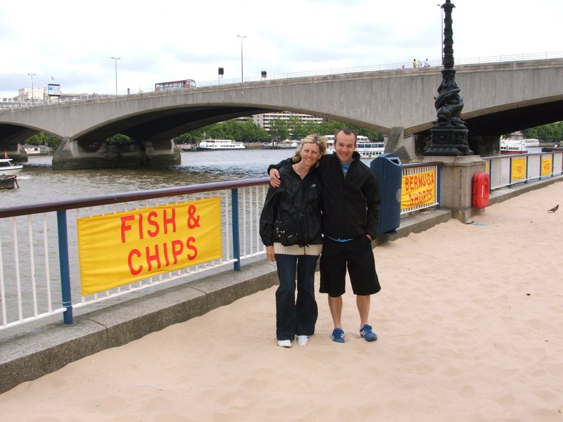 014, Sue & Jason on a London Beach.