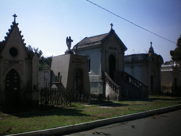 A street in the cemetary