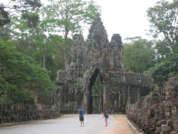 The outer wall of Angkor Thom
