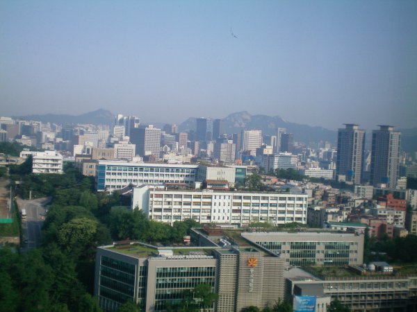 View of Seoul from our hotel