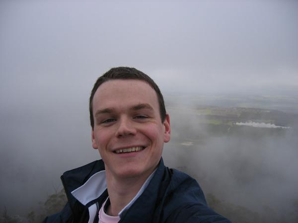 Andrew with his head in the clouds
