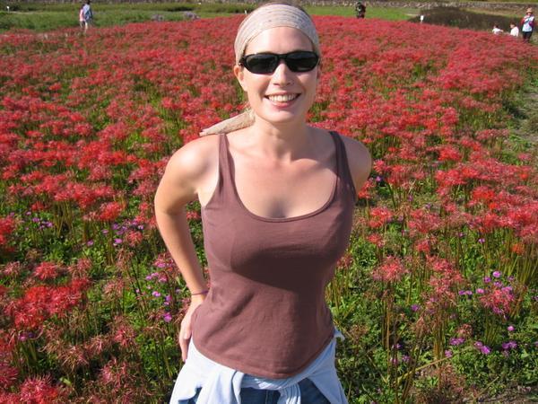 Fiona in the fields of red