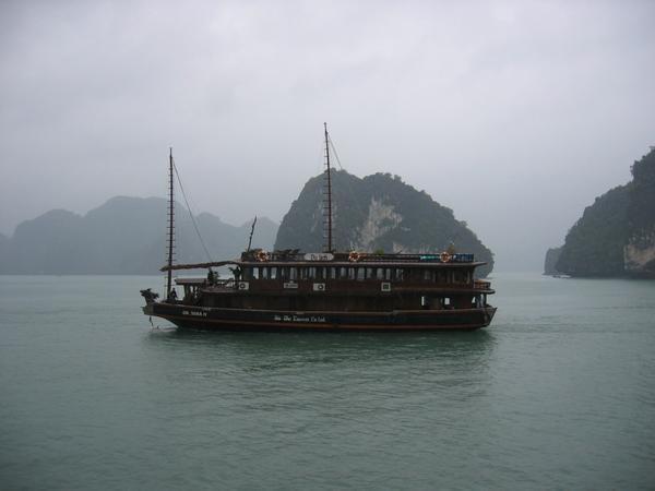 our vessel to Ha Long Bay