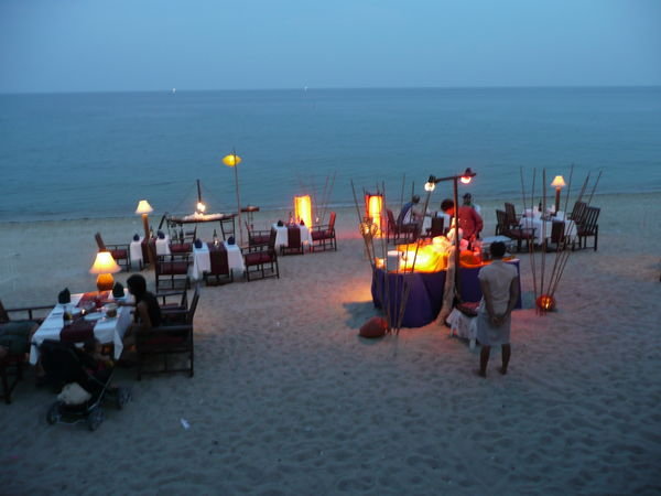 Dinner on beach