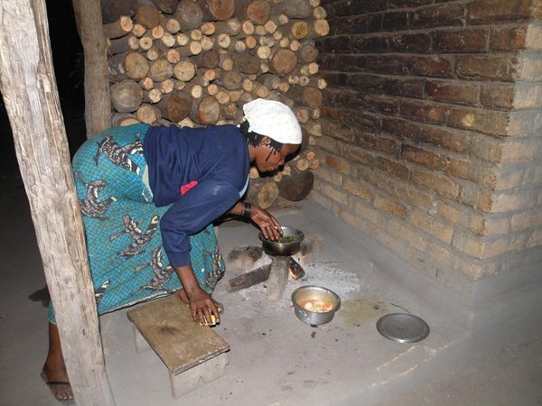 Traditional Malawian village kitchen