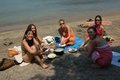 Our gourmet lunch on the beach of our private island