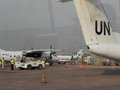 UN peacekeeping terminal in Kinshasa's airport