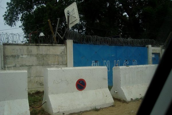One of the UNHCR gates