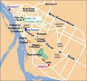 NDjamena map