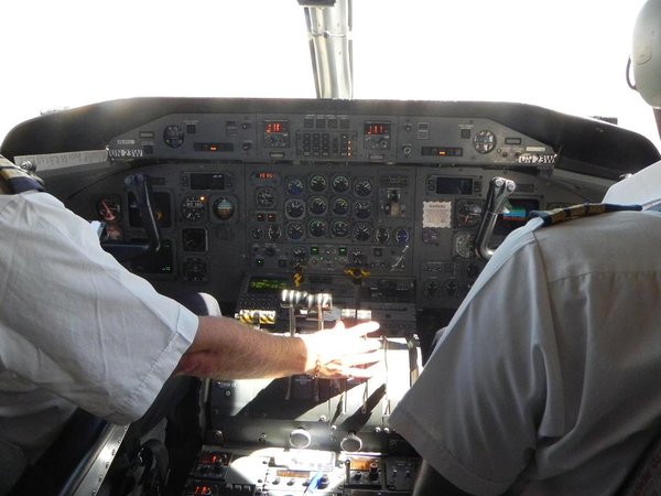 Flying in the jumpseat!