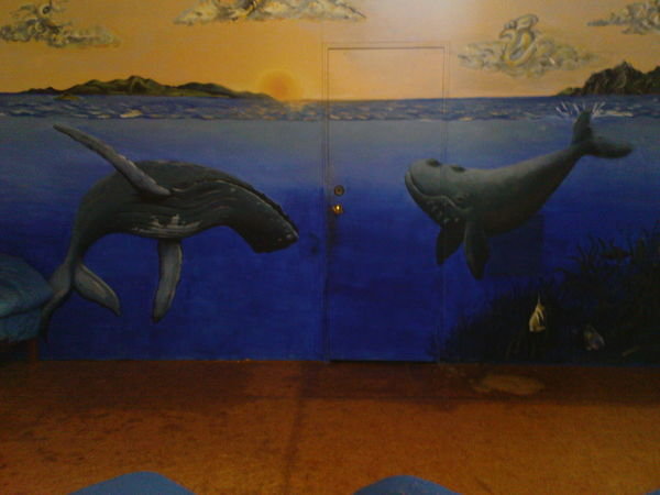 Whale Lodge Painting of Whales