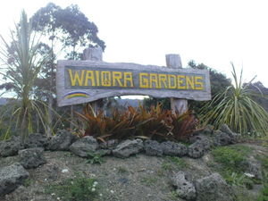 Entance to Waiora Gardens