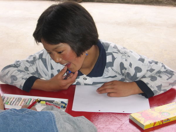 child at play, Art Refuge, Dharamsala
