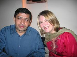 Ajay and I at Shalom, our favourite night spot