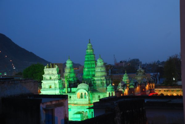 Old Rangni temple at night