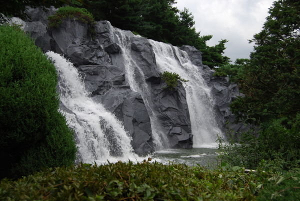 a fake waterfall