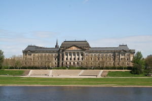 River side view in Dresden