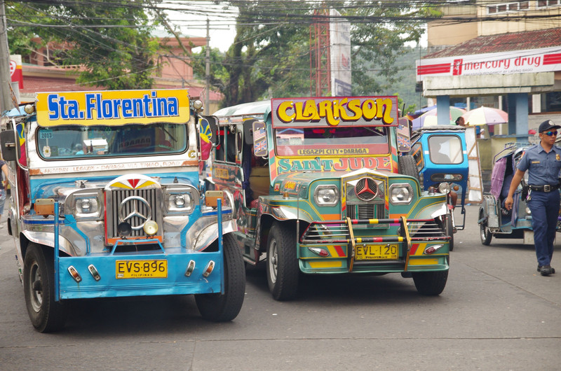 jeepneys in daraga town