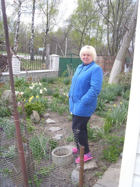 Masha in her garden 