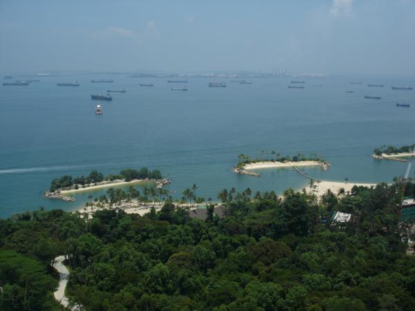 View from top of Sky Tower Sentosa Island - Singapore