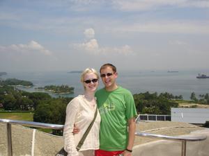 On top of The Merlion in Sentosa Island - Singapore
