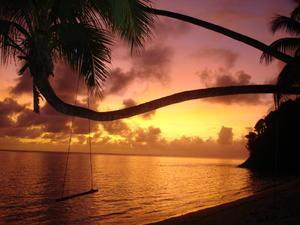 A typical sunset as seen from Fiji