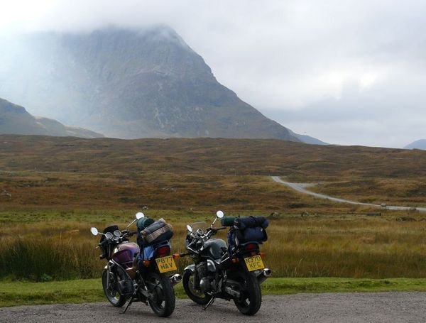 The bikes, the moors and the ski fields at Glen Coe