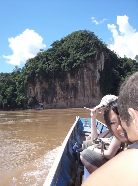 Boat to Tham Ting Cave