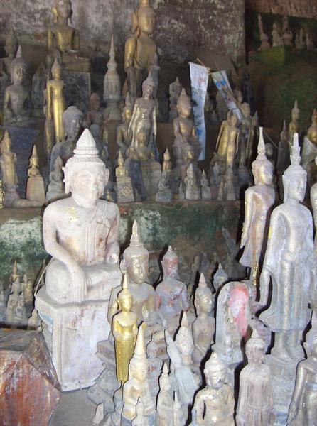Buddhas Left in Tham Ting Cave