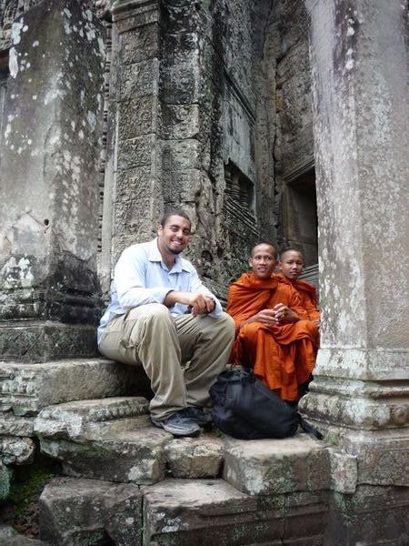 Chillin with Monks at Bayon