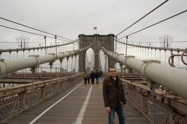 Will on Brooklyn Bridge