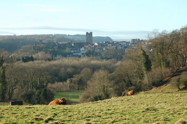 View of Richmond from near Easby