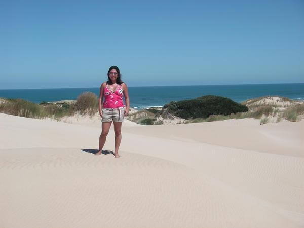 On top of the sand dunes