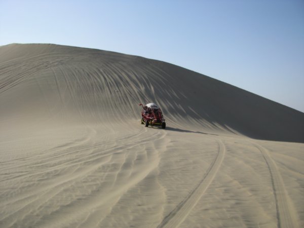 Coming down the dunes